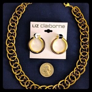 Liz Claiborne necklace and earrings